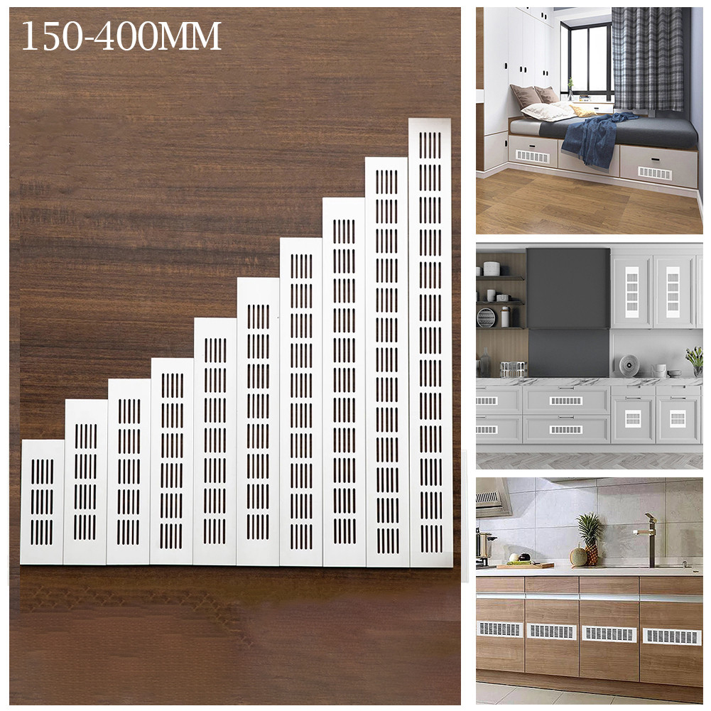 Home Bathroom Ventilation - ตะแกรงระบายอากาศอะลูมิเนียมรูปสี่เหลี่ยมผืนผ้าขนาด 60 มม. สำหรับตู้เสื้อผ้า ตู้เก็บของ ฝาครอบระบายอากาศ