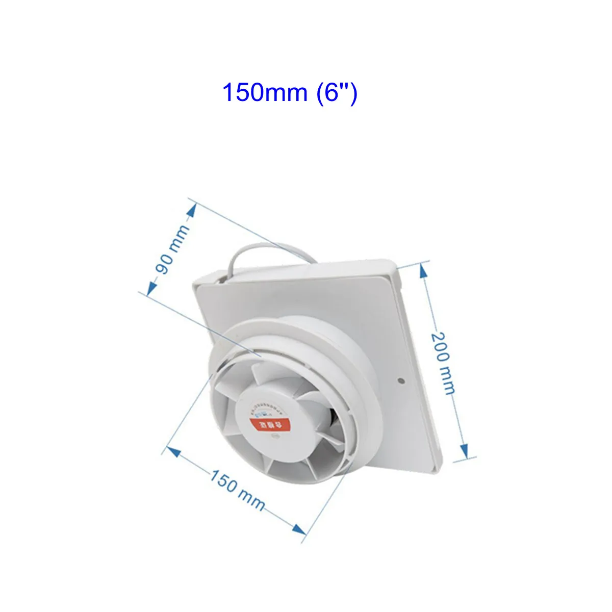 Home Bathroom Ventilation - สำหรับห้องครัวห้องน้ำผนังหน้าต่างพัดลมระบายอากาศ 6 นิ้ว 150 มม. พัดลมดูดอากาศ