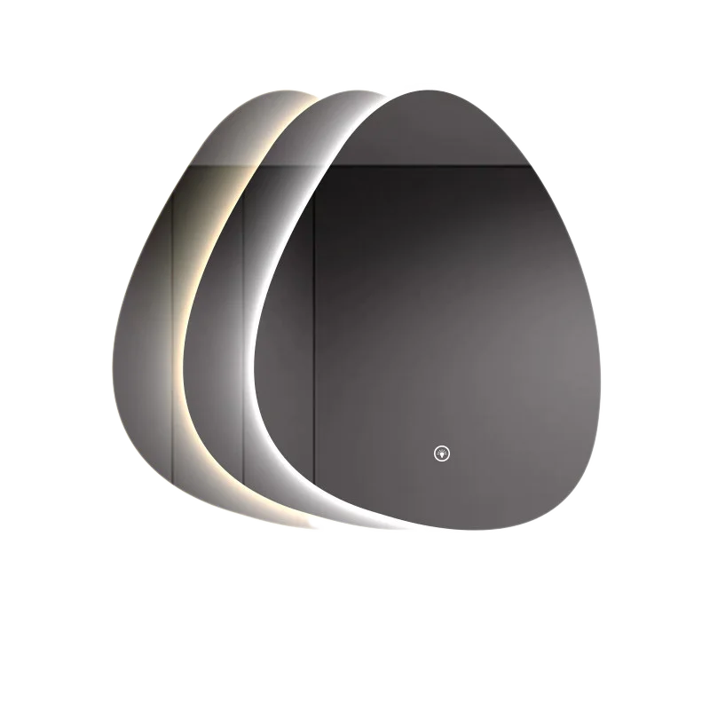 Bathroom Mirror Led - กระจกห้องน้ำ LED อัจฉริยะรูปทรงแปลกตา ไฟ 3 สี