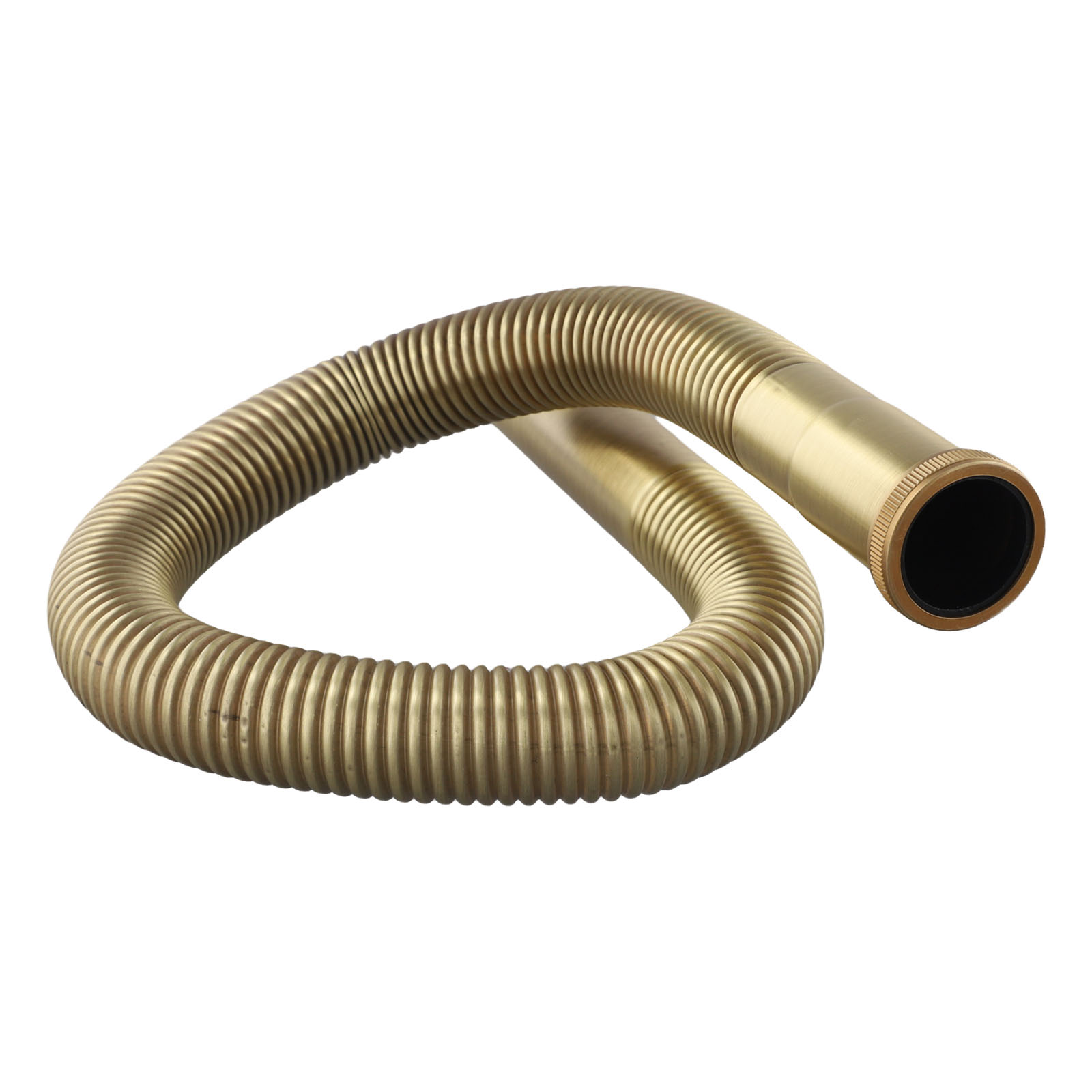Home Bathroom Plumbing - 1 PC ยืดหยุ่นท่อทองเหลืองท่อกาลักน้ํายืดหยุ่นอ่างล้างจานท่อระบายน้ําห้องน้ําห้องครัวอ่างล้างหน้าน้ําท่อ Home Improvement ท่อประปา