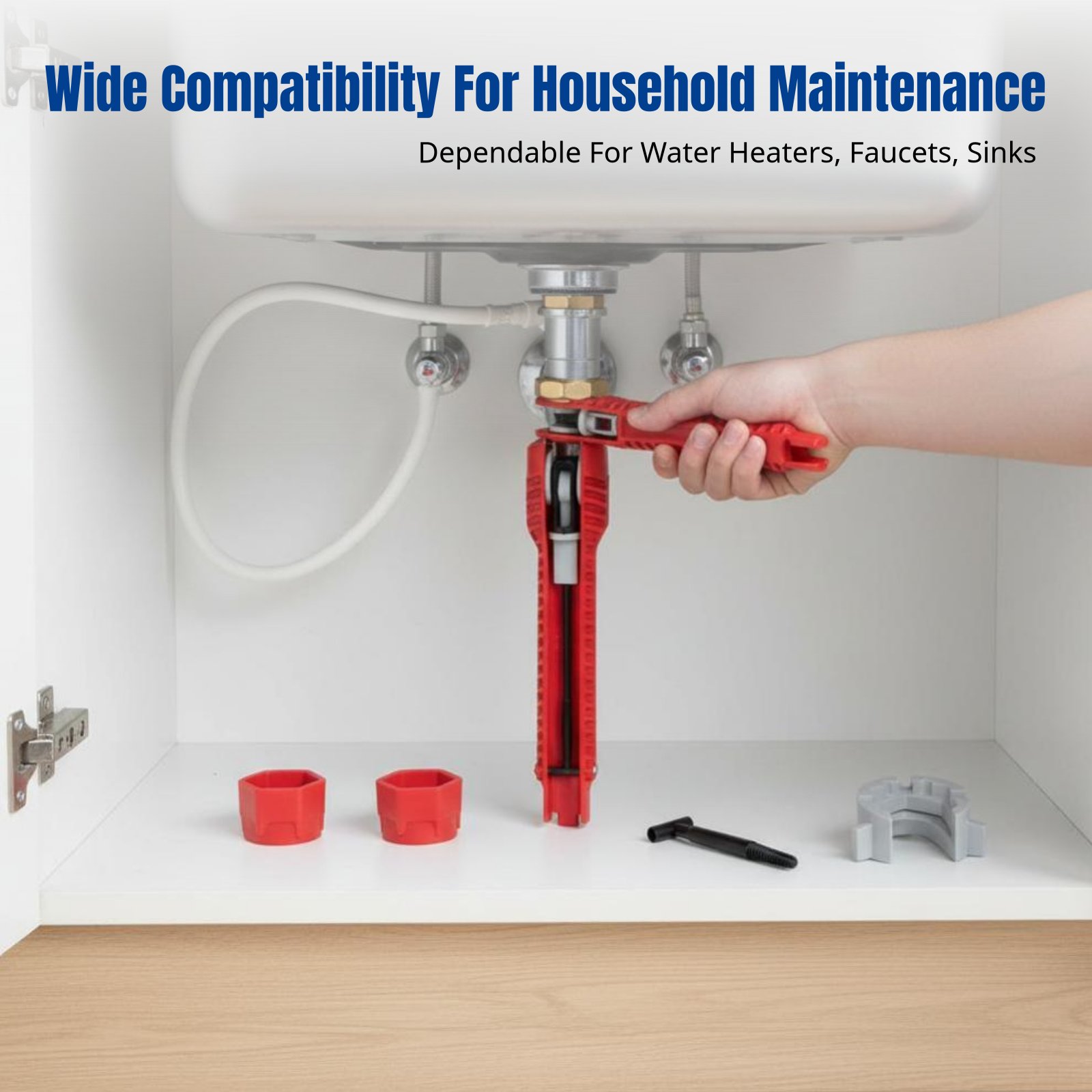 Home Bathroom Plumbing - ประแจซิงค์ประปา, เครื่องมือพลาสติกอเนกประสงค์, การติดตั้งวาล์วก๊อกน้ำในห้องน้ำ, การซ่อมแซมบ้าน