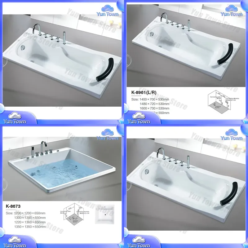 อ่างน้ำร้อนแบบแช่ตัวเดียวสำหรั - Home Bathroom Jacuzzi Tub บทวิจารณ์และราคา