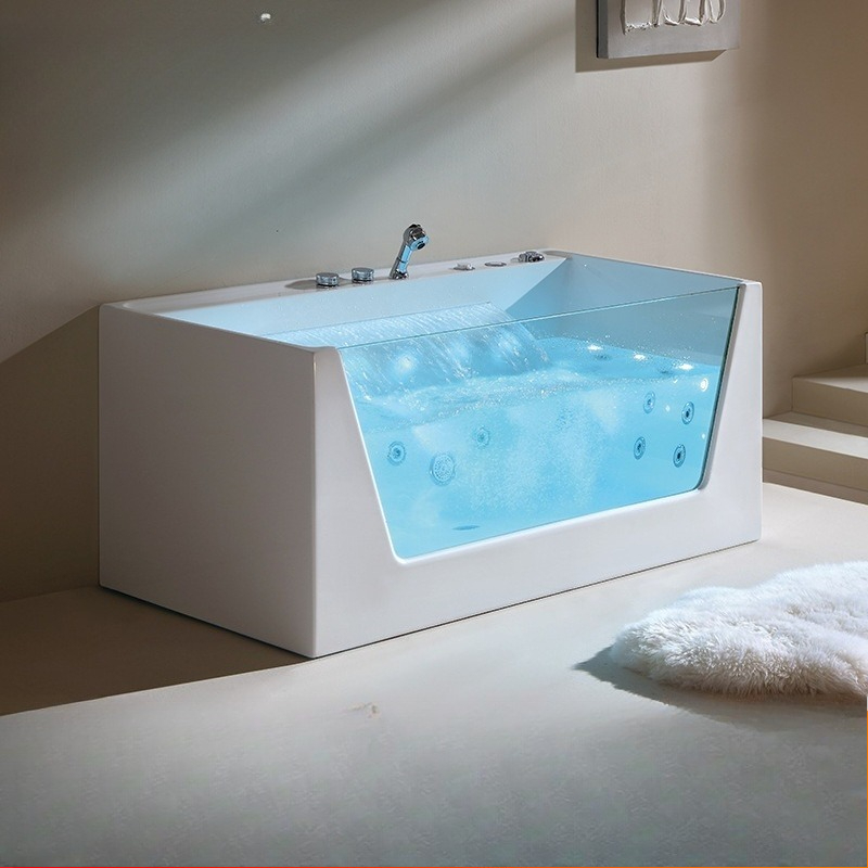 อ่างอาบน้ำอะคริลิกพร้อมระบบนวด - Home Bathroom Jacuzzi Tub บทวิจารณ์และราคา