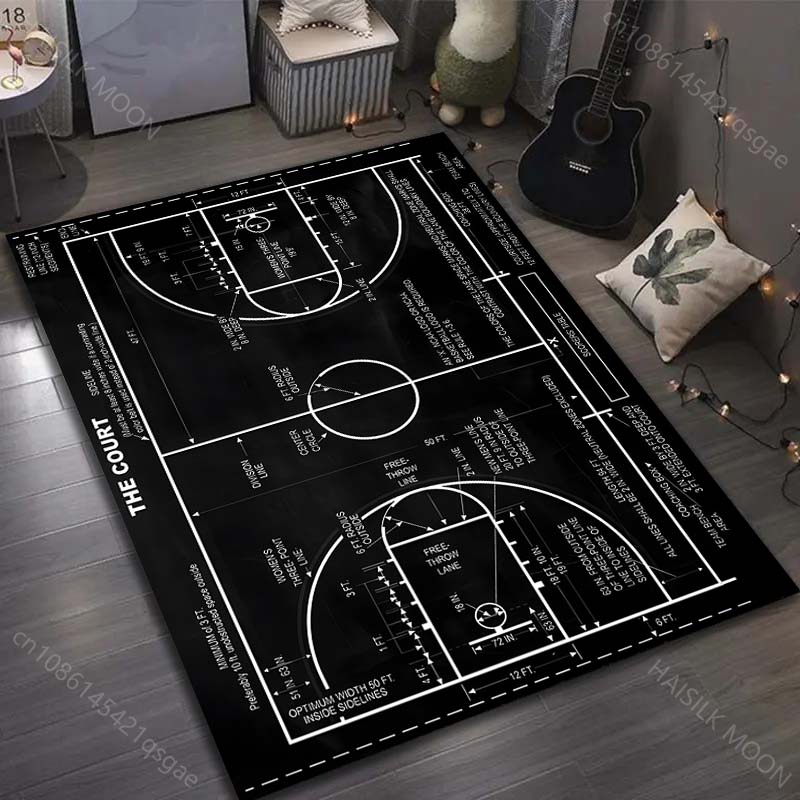 พรมปูพื้นลายสนามบาสเก็ตบอลหลาย - Home Bathroom Layout บทวิจารณ์และราคา