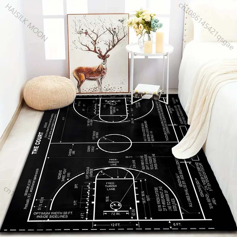 พรมปูพื้นลายสนามบาสเก็ตบอลหลาย - Home Bathroom Layout บทวิจารณ์และราคา