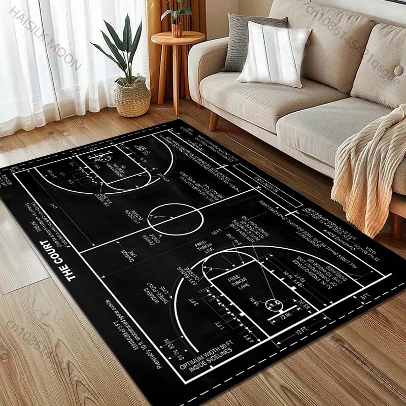 พรมปูพื้นลายสนามบาสเก็ตบอลหลาย - Home Bathroom Layout บทวิจารณ์และราคา