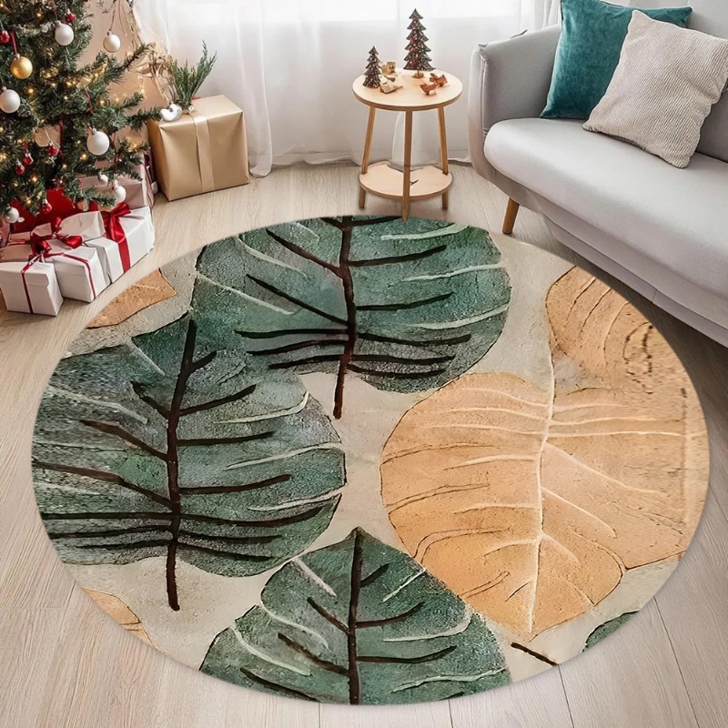 พรมปูพื้นลายใบไม้สีทองสุดหรู ส - Home Bathroom Layout บทวิจารณ์และราคา