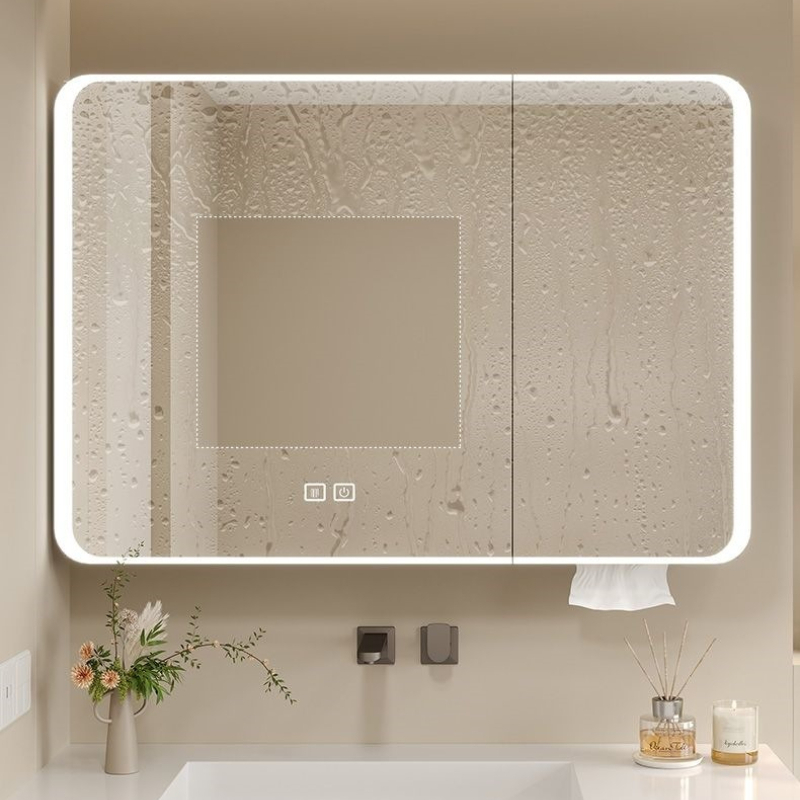 ตู้กระจกห้องน้ำ LED อะลูมิเนีย - Bathroom Mirror Led บทวิจารณ์และราคา