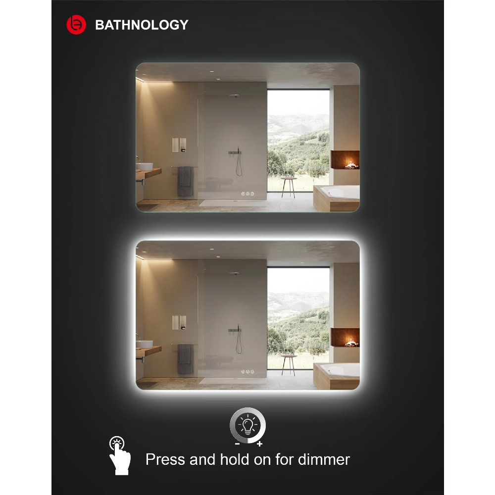 กระจก LED ทรงสี่เหลี่ยมผืนผ้าข - Bathroom Mirror Led บทวิจารณ์และราคา