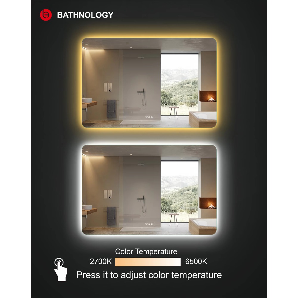 กระจก LED ทรงสี่เหลี่ยมผืนผ้าข - Bathroom Mirror Led บทวิจารณ์และราคา