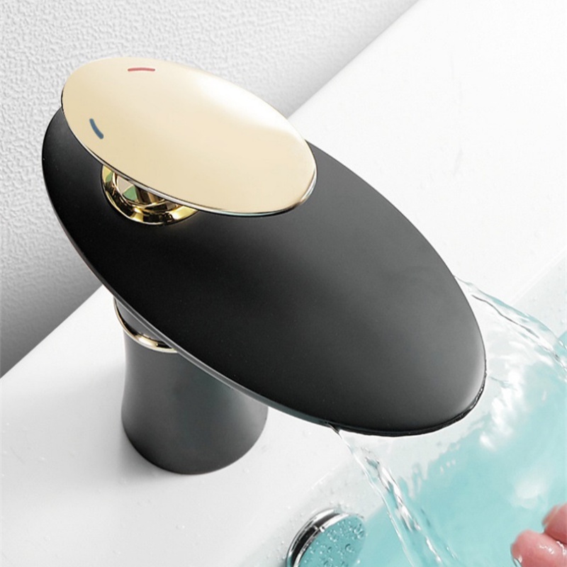 ก๊อกน้ำตกอ่างล้างหน้า สีขาวทอง - Home Hardware Bathroom Faucets บทวิจารณ์และราคา