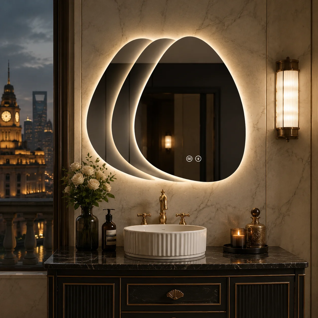 กระจกห้องน้ำ LED อัจฉริยะรูปทร - Bathroom Mirror Led บทวิจารณ์และราคา