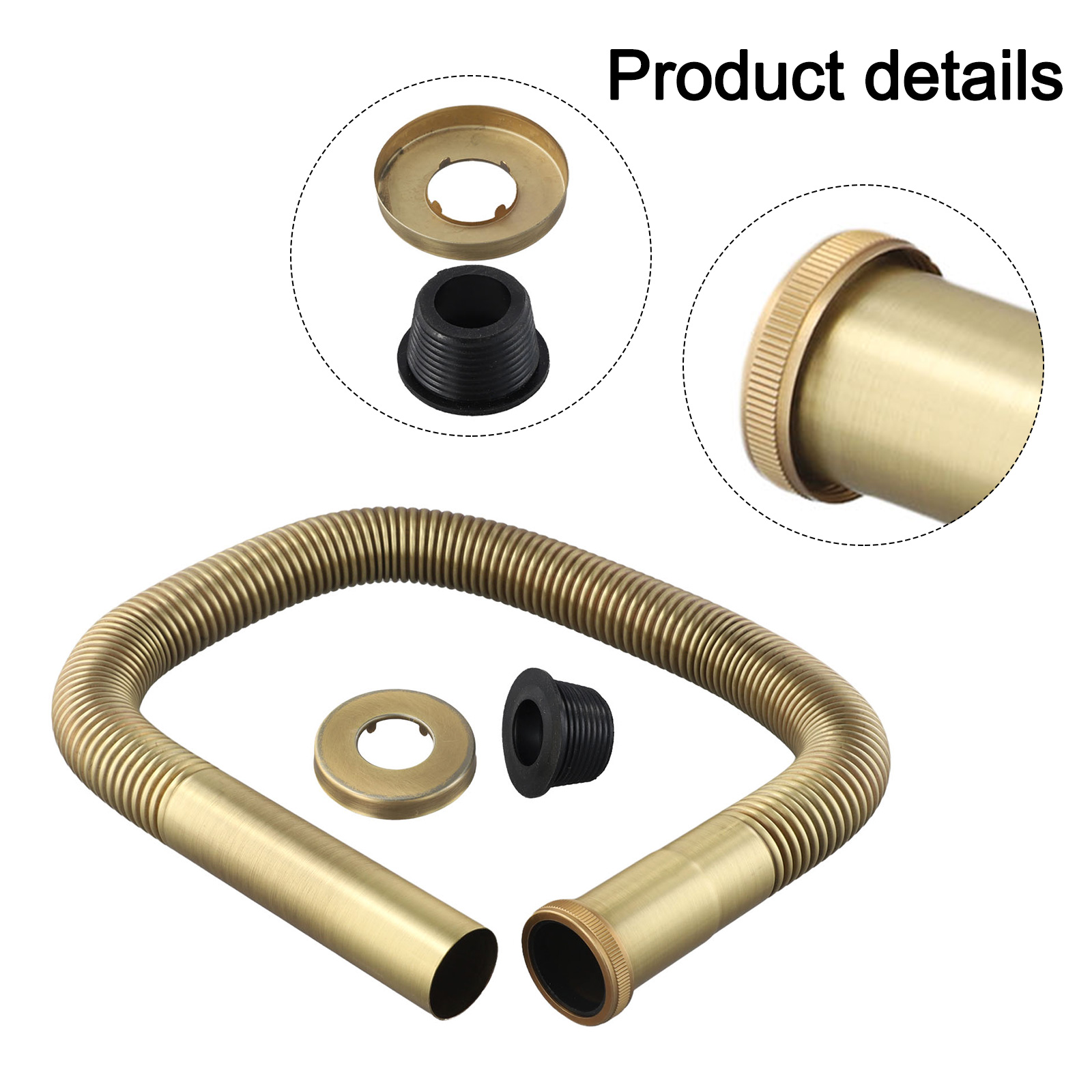 1 PC ยืดหยุ่นท่อทองเหลืองท่อกา - Home Bathroom Plumbing บทวิจารณ์และราคา