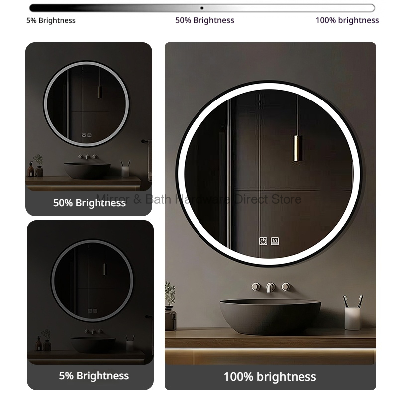 กระจกห้องน้ำ LED ป้องกันฝ้า ขน - Bathroom Mirror Led บทวิจารณ์และราคา