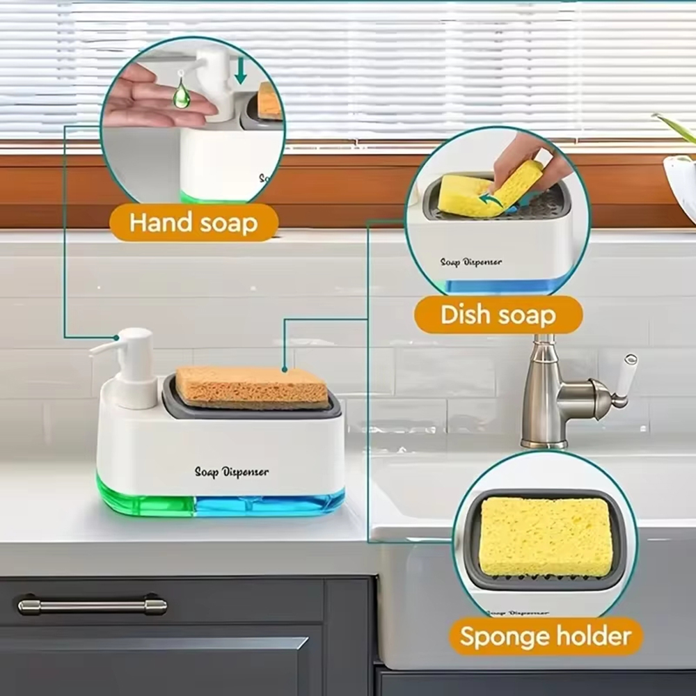 ชุดจ่ายสบู่ล้างมือและล้างจาน 3 - Soap Dispenser Pump บทวิจารณ์และราคา