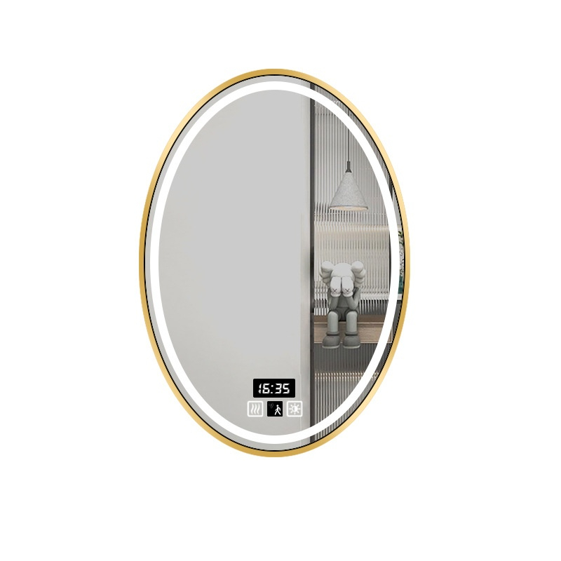 กระจกห้องน้ำ LED รูปวงรีขนาด 1 - Bathroom Mirror Led บทวิจารณ์และราคา