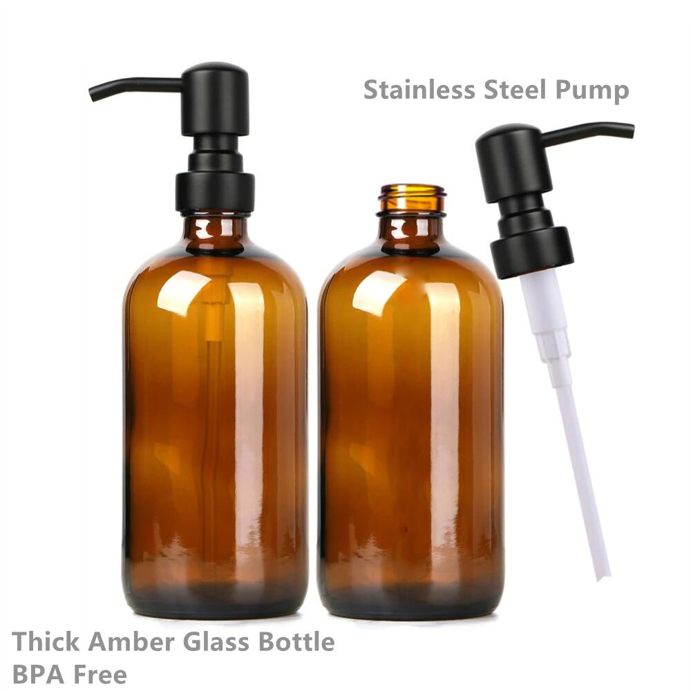 เครื่องจ่ายสบู่แก้วสีเหลืองอํา - Soap Dispenser Pump บทวิจารณ์และราคา