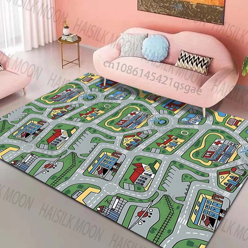 พรมลายถนนในเมืองและรูปแบบอาคาร - Home Bathroom Layout บทวิจารณ์และราคา