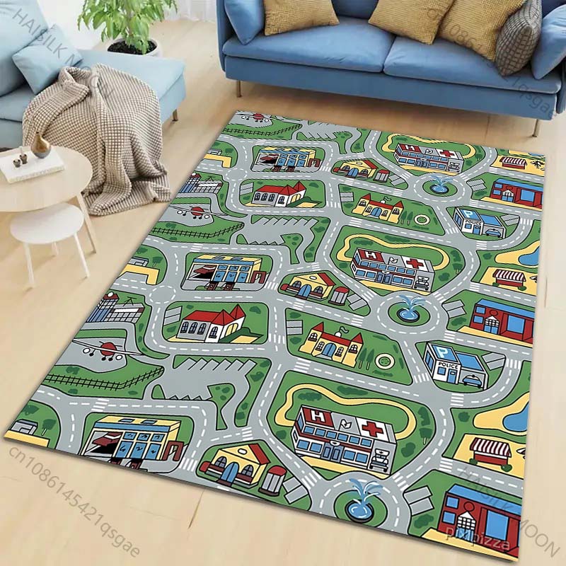 พรมลายถนนในเมืองและรูปแบบอาคาร - Home Bathroom Layout บทวิจารณ์และราคา
