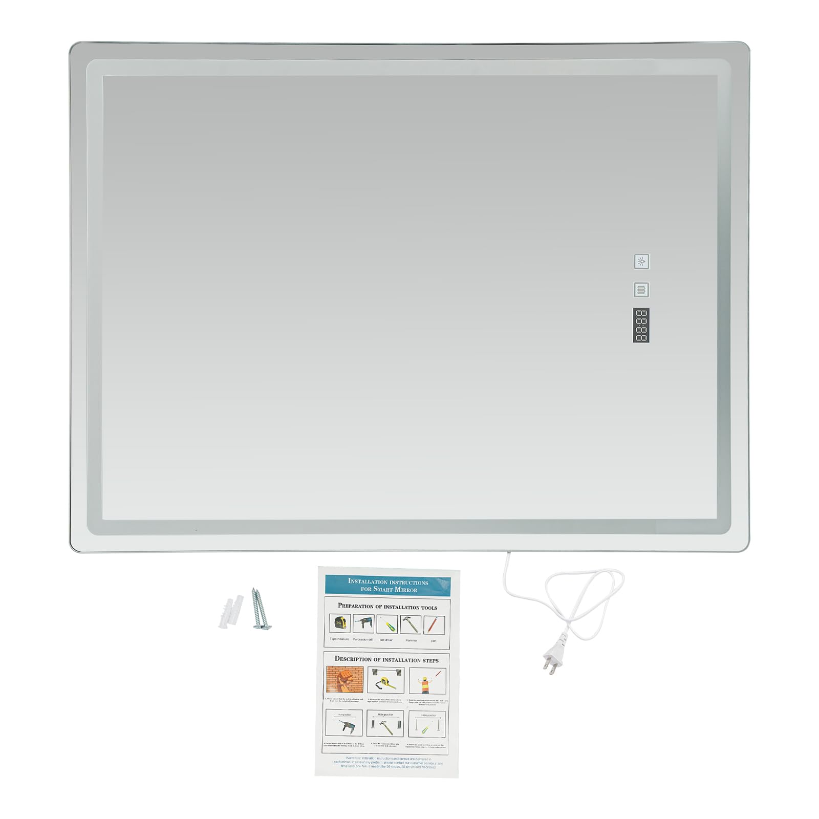 กระจกติดผนังห้องน้ำ LED ขนาด 5 - Bathroom Mirror Led บทวิจารณ์และราคา